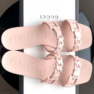 Authentic Gucci rubber sandals